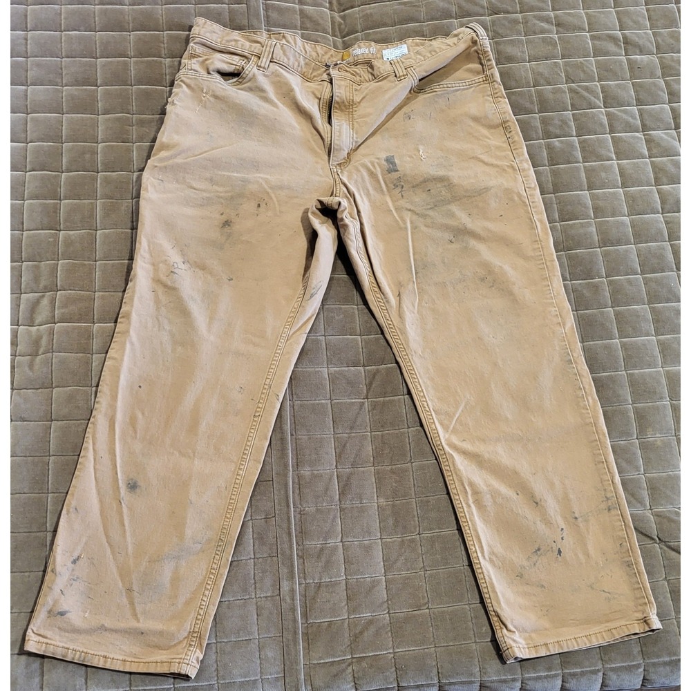 Carhartt Rugged Flex Relaxed Fit Canvas 5-Pocket Work Pants (102517-918) (40x30)